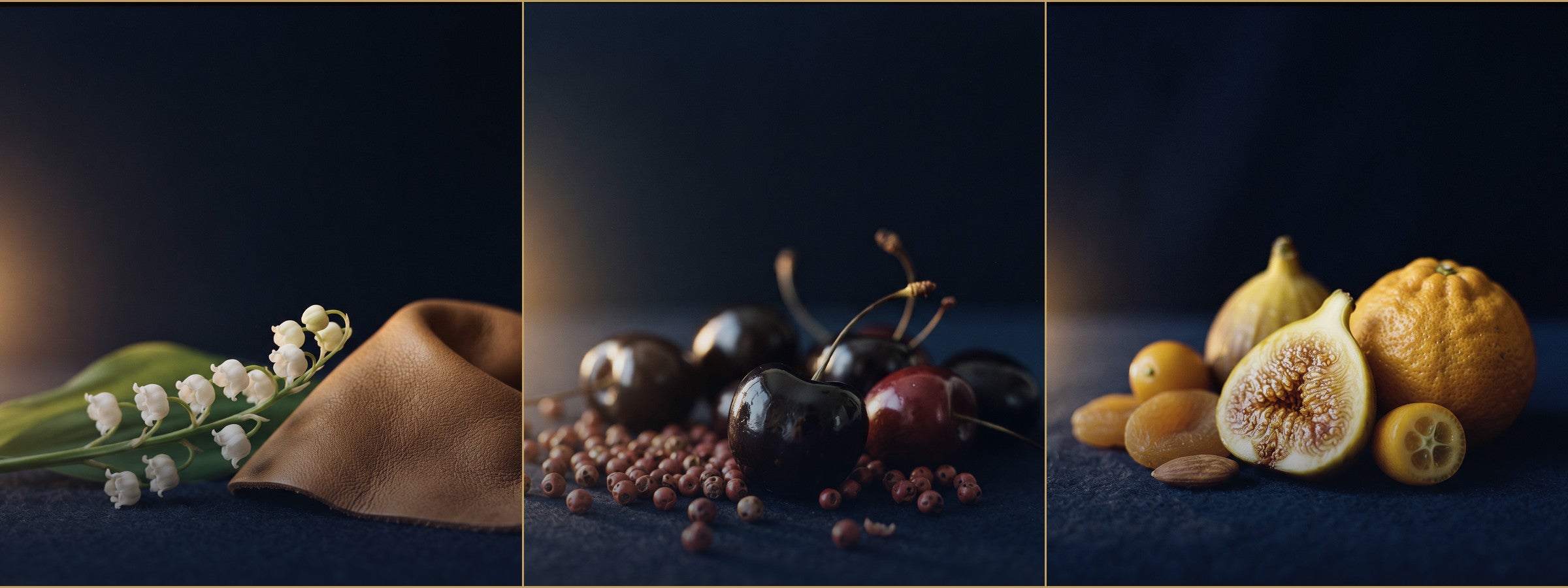 Muguet, cerise et fruits méditerranéens