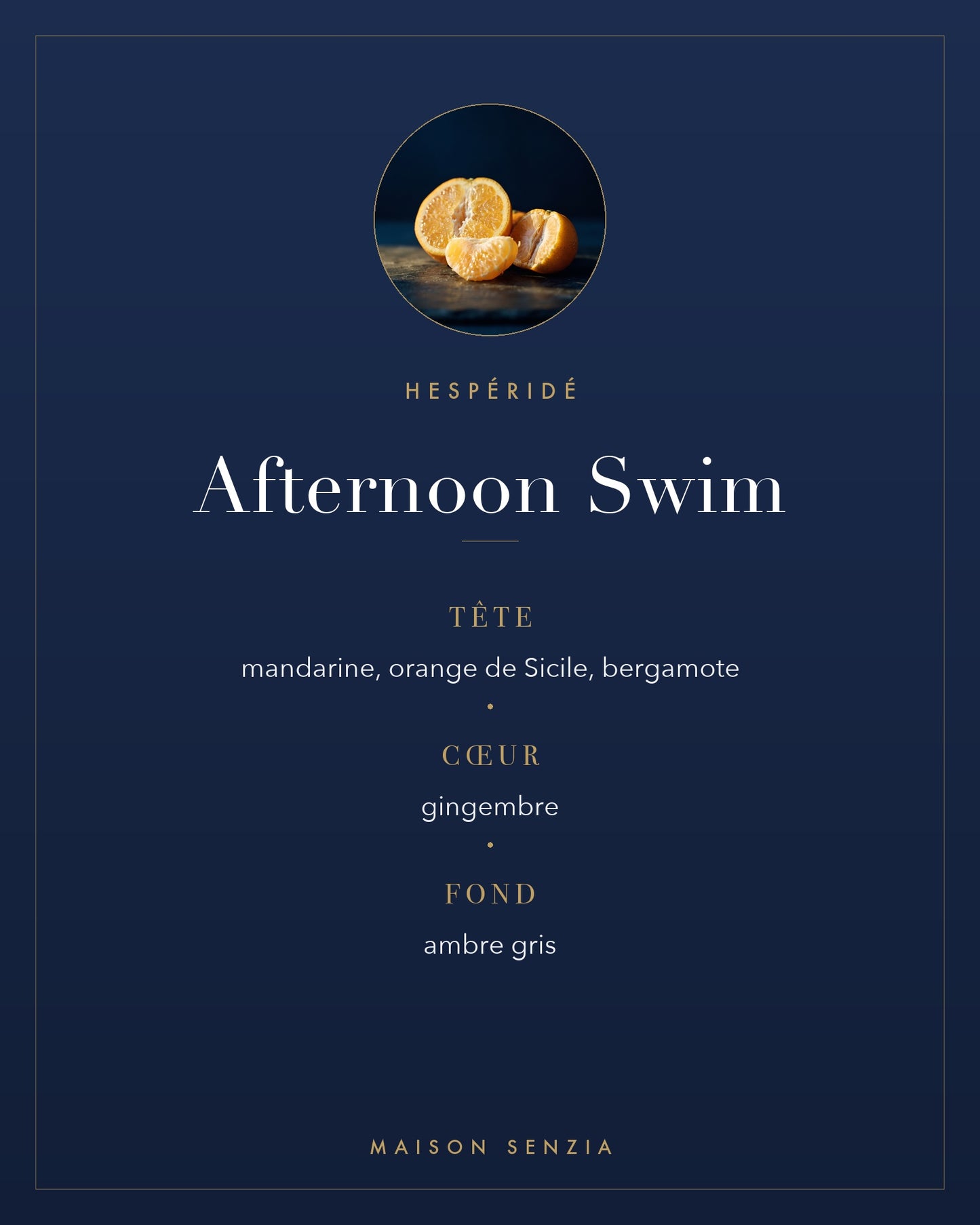 Afternoon Swim - pyramide olfactive
