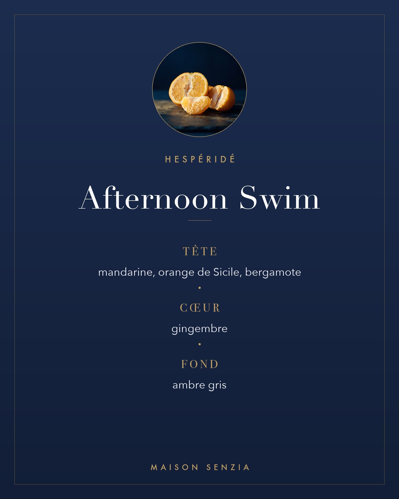 Afternoon Swim - pyramide olfactive