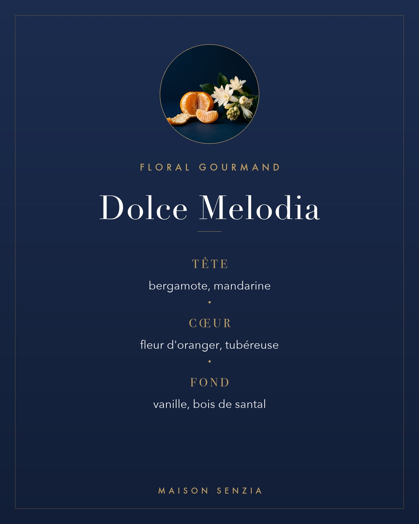 Dolce Melodia - pyramide olfactive