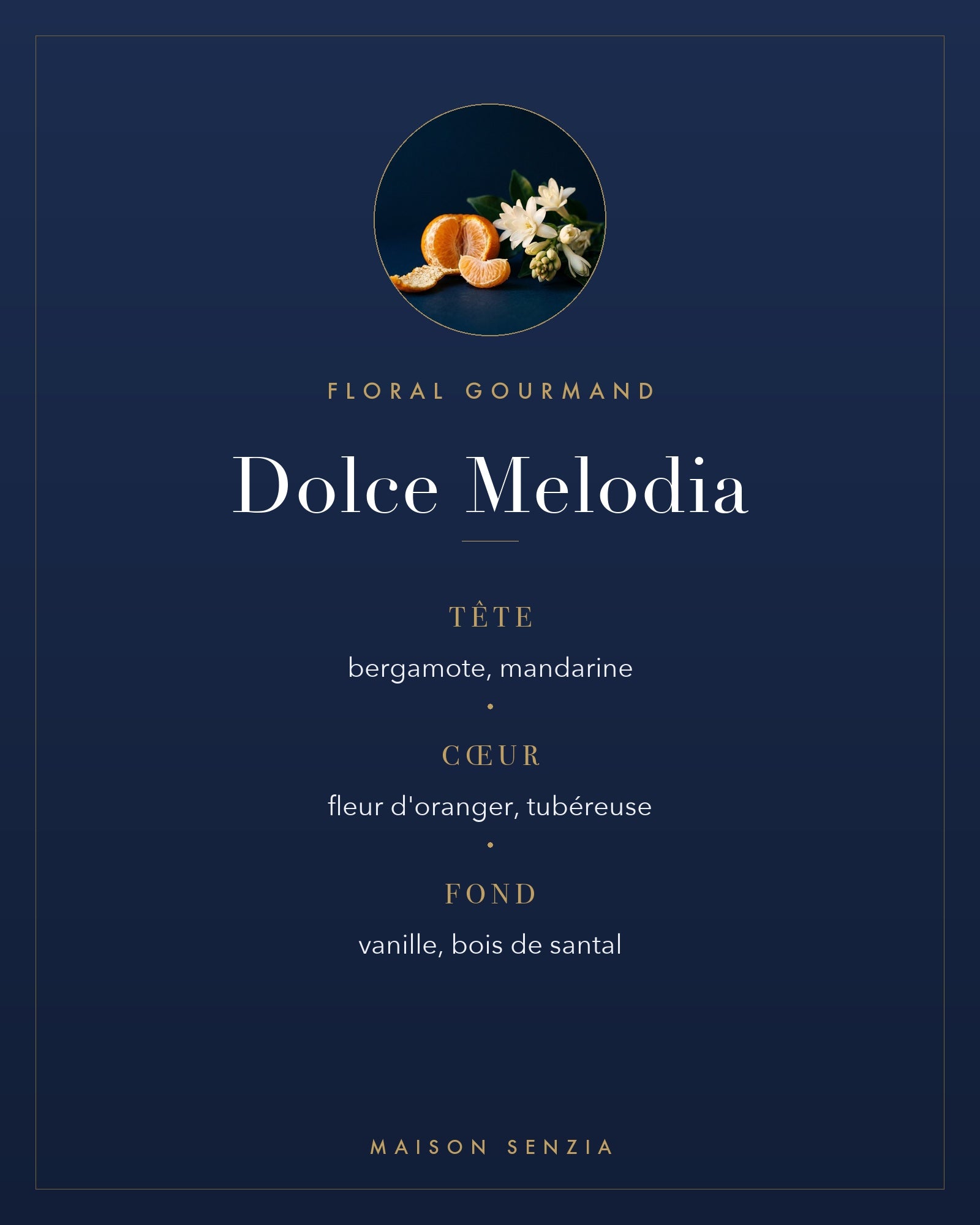 Dolce Melodia - pyramide olfactive