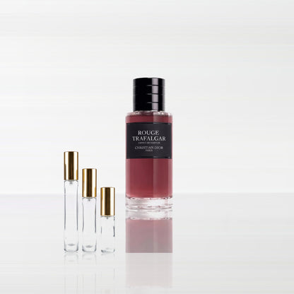 Rouge Trafalgar et ses formats decant