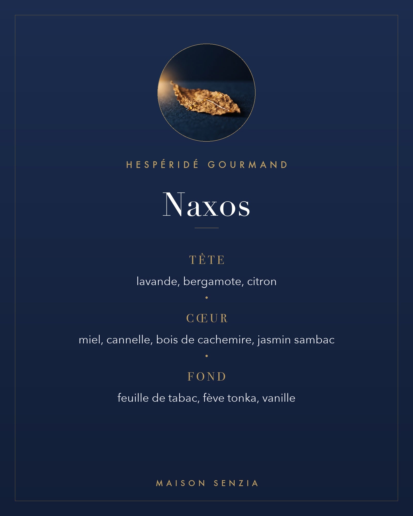 Naxos - pyramide olfactive