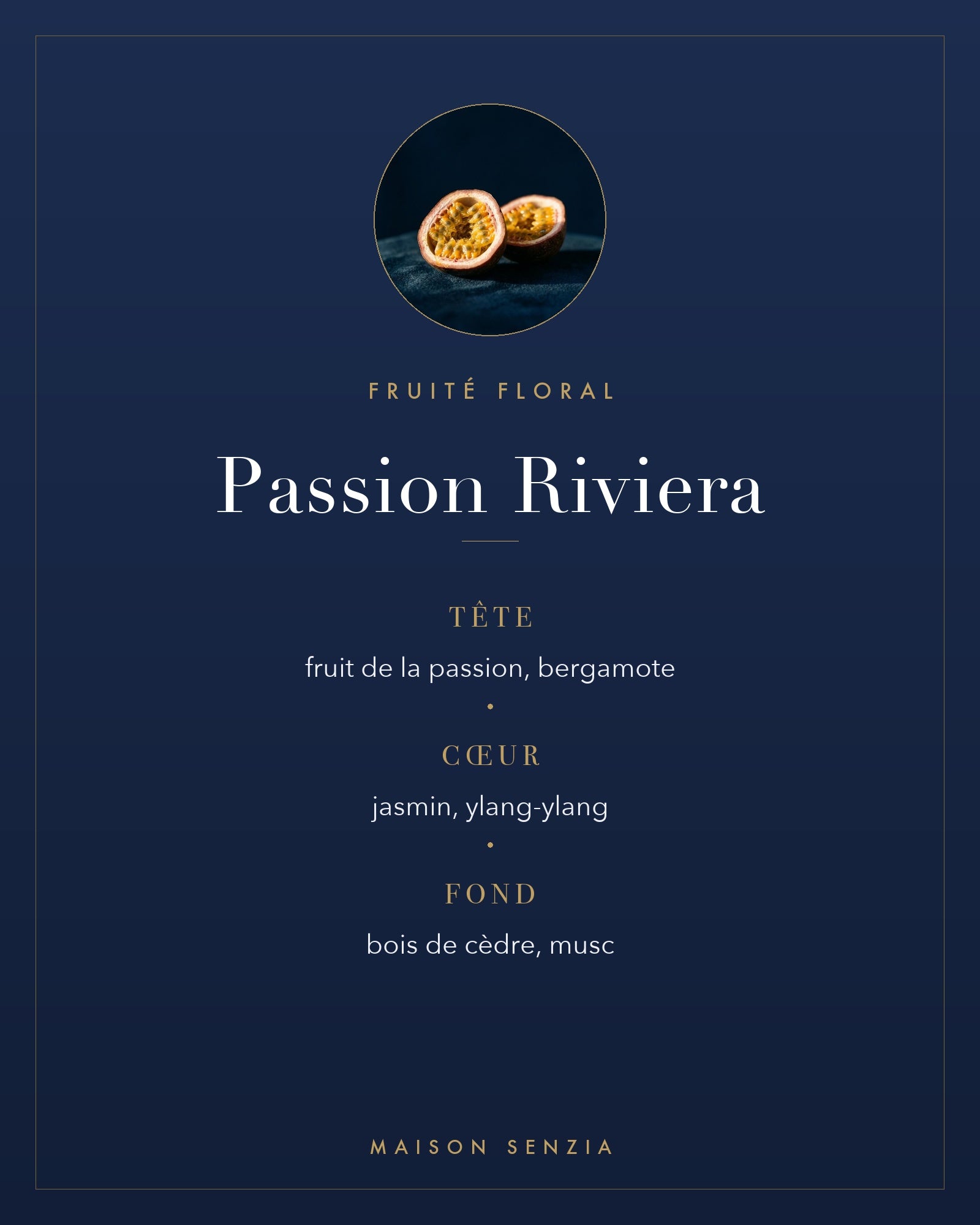 Passion Riviera - pyramide olfactive