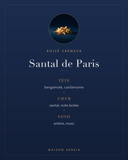 Santal de Paris - pyramide olfactive
